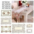 thumbnail image 6 of Decoration Table Runner Table Cloth Translucent Jacquard Home Decor Floral New, 6 of 8