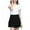 Black, variant on Girls Women's Pleated Skirt with Comfy Stretchy Band,Women's Solid Color Pleated Skirt Uniform Skirt