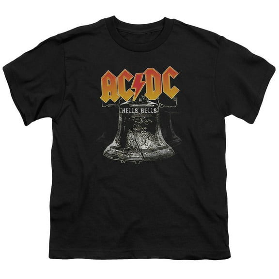 Boys' AC/DC Hell's Bells T-shirt Youth Large Black