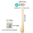 thumbnail image 2 of The Beadsmith Chasing Hammer & Bench Block - Two-Sided Hammer, 10.75”, Wood Handle – 1.5” Steel Block with Hole for Riveting & Bending – Tools for Metalworking, Stamping & Jewelry Making, 2 of 7