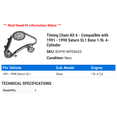 thumbnail image 2 of Timing Chain Kit 6 - Compatible with 1991 - 1998 Saturn SL1 Base 1.9L 4-Cylinder 1992 1993 1994 1995 1996 1997, 2 of 2
