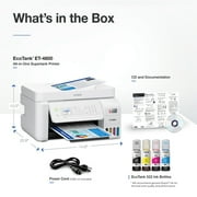 Epson EcoTank ET-4800 Wireless All-in-One Cartridge-Free Supertank Printer with Scanner, Copier, Fax, ADF and Ethernet