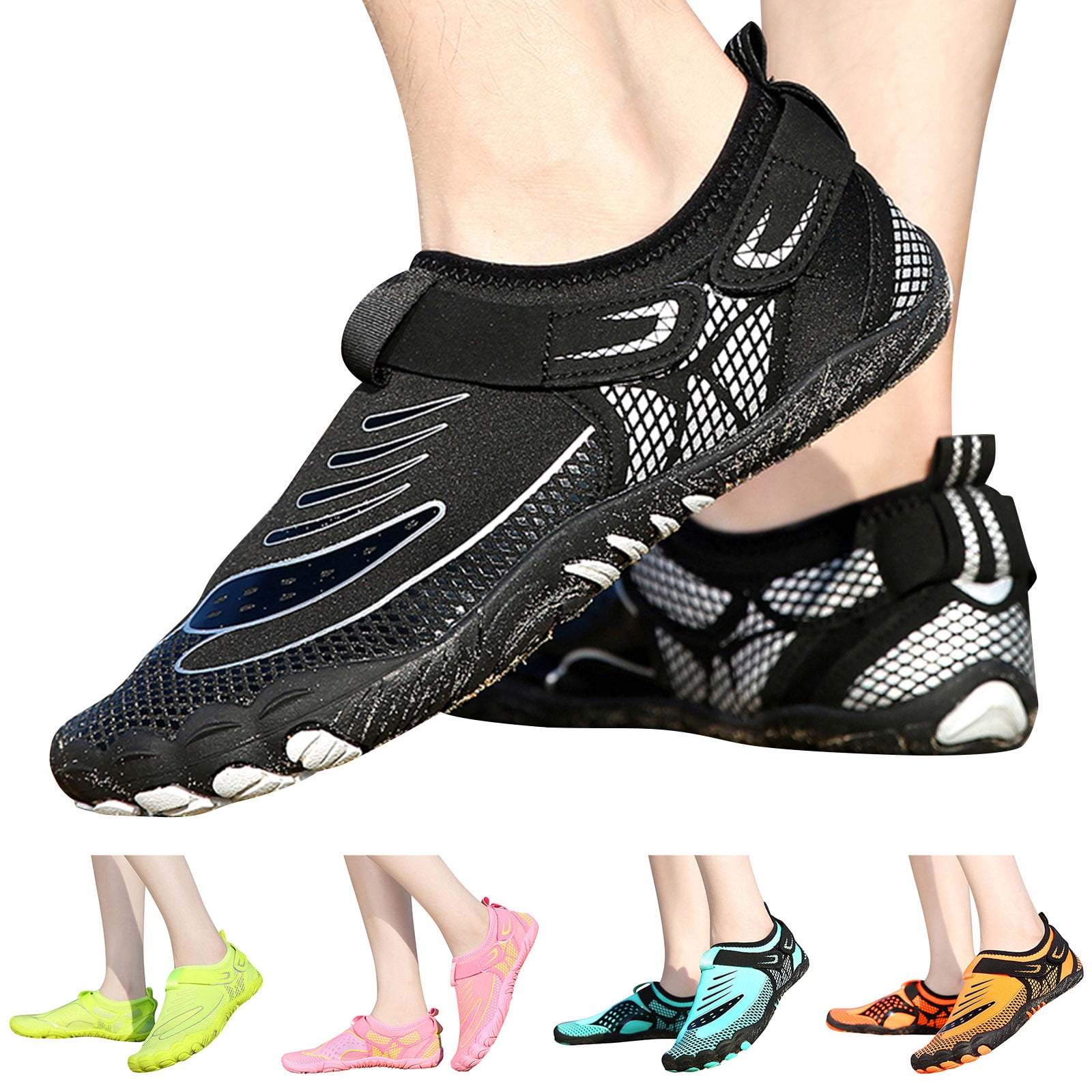 Chenyee Barefoot Water Shoes for Women Men Breathable Slip On Sneakers Lightweight Hiking Shoes
