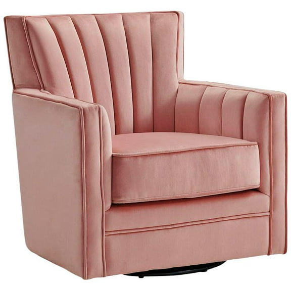 Picket House Furnishings Lawson Swivel Chair in Royale Blush