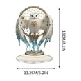 thumbnail image 3 of Support de Bureau en Acrylique Hibou Blanc Figurine Haute Transparence Résistant aux Rayures Acrylique Exquis Hibou Réaliste Base Robuste Stable pour Maison Bureau Salon Chambre Bibliothèque Cadeau des Fêtes Déco Maison, 3 of 6
