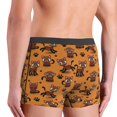 thumbnail image 4 of Mens Underwear Boxer Briefs - Classic Brown Cute Cat Comfort Breathable men's boxer briefs with Flex Waistband, 4 of 7