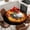 Orange, variant on Baseball Round Tablecloth, Fitted Table Cover with Elastic for 45"-54" Round Tables, Modern Buruning Flame Sport Black Background Table Cloth Outdoor Indoor Dinning Party Waterproof Tablecloths