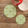 thumbnail image 2 of Pot Holders Trivets Set Pure Cotton Potholders Set, Hot Pads Set of 2, Cute Frogs Dragonfly Hot Pot Trivets One 9.45 Inch and One 7 Inch Home Decor Gifts, 2 of 7