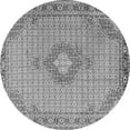 thumbnail image 1 of Ahgly Company Indoor Round Medallion Gray Traditional Area Rugs, 6' Round, 1 of 1