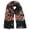 Black, variant on Russian Babushka Women's Scarf Shawl Wrap Traditional Retro Ukraine Style Printed Tassels Long Scarfs White