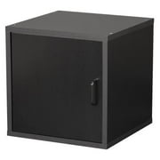 Angle View: Modular Cube With Door, Black