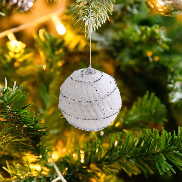 Adornos Colgantes Irrompibles para Árbol de Navidad | Bolas Colgantes Irregulares | Bolas Navideñas de Plástico Resistentes | Artículos Seguros para Fiestas | Decoración para Árboles de Interior y Ex