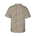 thumbnail image 4 of Xecao Hand Drawn Snake print Hawaiian shirt - a stylish short-sleeve button-down for men, perfect for casual beach and tropical outings., 4 of 9