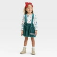 thumbnail image 3 of Infant & Toddler Girls Green Velvet Bluey Christmas Dress 2pc Jumper Set 18m, 3 of 3
