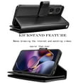 thumbnail image 5 of Takfox Moto G Stylus 5G 2024 Case, for Motorola Moto G Stylus 5G 2024 Wallet Case, PU Leather w Credit Card Holder Flip Cover [9 Card Slots][Kickstand] Magnetic Detachable Hard Case & Strap-Black, 5 of 9