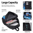 thumbnail image 4 of Easygdp Blue Viper Snake 2 Mochila para Niños y Niñas con Set de Caja de Almuerzo y Estuche para Lápices 3 en 1, Mochila Escolar Estampada para Adolescentes, 4 of 7