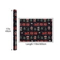 thumbnail image 3 of Vintage Christmas Wrapping Paper Roll, Red Wrapping Paper, Elegant Red Christmas Theme Festive Holiday Gift Wrap for Winter Celebration, Seasonal Decor (1PC, 17 Inch x 9.8 Feet), 3 of 6