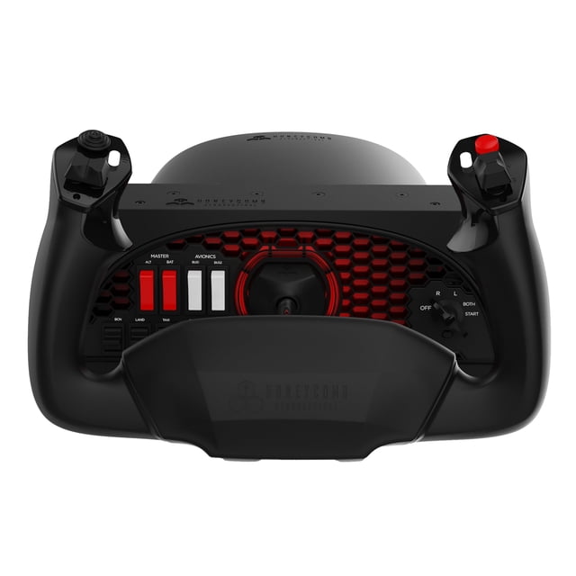 Flight Controls Honeycomb Alpha Yoke con panel de interruptores