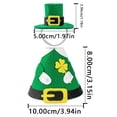 thumbnail image 3 of Desk Goose Outfit, St. Patrick's Day Desktop Goose Costume 7 Inch Green Felt Geese Cloth with Shamrock for Mini Porch Statue Spring Home Office Table Decor,Pink, 3 of 6