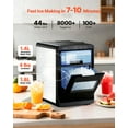 thumbnail image 2 of VEVOR Countertop Ice Maker, 44 lbs per Day, Self-Cleaning Portable Machine with Scoop, Drawer-Style Ice Access, Nugget Ice-Making Machine with Chewable Ices for Home, Kitchen, Office, Bar & Party, 2 of 9