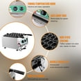 thumbnail image 4 of 24pcs Commercial Waffle Ball Maker, Nonstick Electric Bubble Skewer Waffle Ball Machine with Time&Temp Control for Bakeries, Restaurants, Kiosks, Canteens, 4 of 9