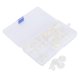 thumbnail image 1 of Juego de 35 articulaciones para muñecas, accesorios para manualidades DIY, suministros para hacer osos con perno, color blanco, 1 of 14