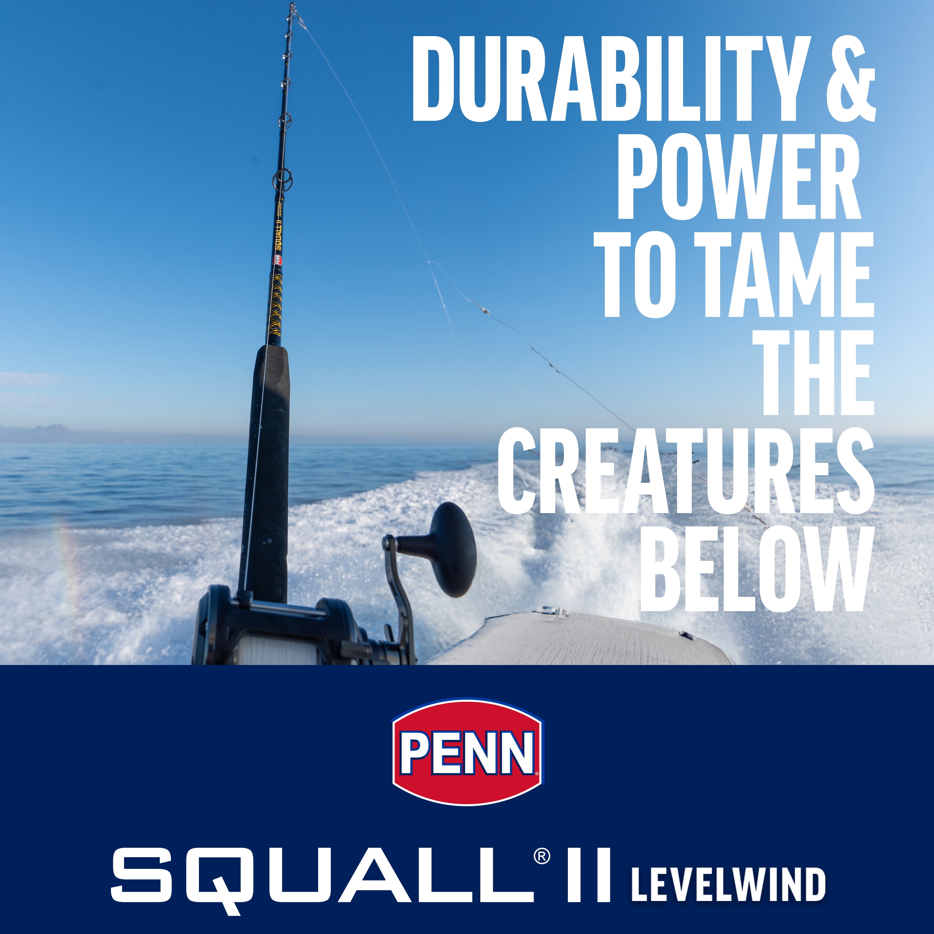 PENN Squall® II Level Wind Reel, 15 Size Fishing Reel
