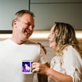 thumbnail image 3 of 3drose, Letter E Monogram Unicorn Purple Space Stars Personalized Initial E, 15oz Two-tone Black Mug, 3 of 6
