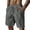 18# Light Gray, variant on Cotton Linen Shorts for Men Elastic Waist Drawstring Lightweight Breathable Loose Fit Casual Beach Shorts Khaki M