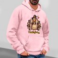 thumbnail image 2 of VBTAPA Mens Thanksgiving Hoodie Funny Turkey Print Hooded Sweatshirt Novelty Holiday Graphic Hoodies Long Sleeve Drawstring Pullover Sweatshirts with Kangaroo Pocket Pink XXL, 2 of 5