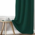 thumbnail image 7 of 100% Blackout Curtains 108 inch Long for Bedroom with Black Liner, 2 Thick Layers Total Blackout Thermal Insulated Grommet Window Curtains 2 Panels Set (Forest Green, 52 x 108 Inch), 7 of 7