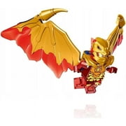 LEGO NINJAGO Crystalized Minifigure - Kai (Golden Dragon) with wings and Gold Fire Sword