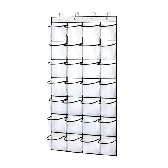 MISSMILE Hanging Shoe Rack Helps Maintain Shoe Shape Room Accessories Great for Seasonal Shoe Storage over Door Shoe Organizer White 28