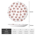 thumbnail image 2 of Picia Red Fox Pattern Bone China Decorative Plate – Wall Decor with Stand and Adhesive, Elegant Ornament for Living Room, Office, or Entryway-8in, 2 of 6