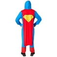 thumbnail image 4 of DC Comics Superman Comfy Wear Zipsters Costume for Adults by Rubies, Men's Small, 4 of 7