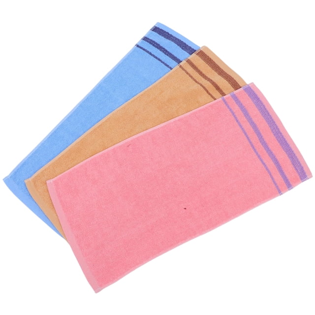 Raindrops 3Pcs Cotton Face Washcloths Soft Absorbent Towels for Bathroom and Kitchen with Jacquard Design