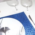 thumbnail image 6 of Efavormart 6 Pack Non-Slip Table Placemats, Rectangle Faux Leather Placemats With Glitter - Royal Blue for Wedding, Banquet, Party, Kitchen, Dining, Conference Tables Decor, Centerpieces, 6 of 11