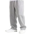 thumbnail image 1 of Men Autumn Casual Sweatpants Solid Color Elastic Middle Waist Loose Joggers Trousers Plus Size, 1 of 6
