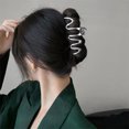 thumbnail image 3 of CSChome Pince à Cheveux Style Français Design à Ressort Serré Forme Ondulée Irrégulière Grande Pince à Cheveux Accessoires pour Cheveux, 3 of 7