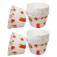 thumbnail image 4 of AMERTEER 100Pcs Strawberry Pattern Paper Treat Cups Disposable Dessert Bowls for Bakery, 4 of 7