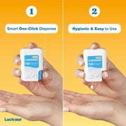 Lactrase Tablet Dispenser – #1 Lactase Brand in German Pharmacies – Strong 6,000 FCC Lactase Units – 120 Fast-Acting Pills for Lactose Intolerance – Enjoy Dairy Again