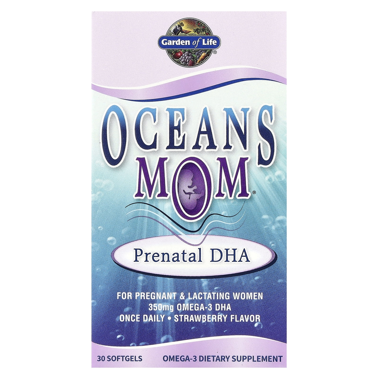 Garden of Life Oceans MOM Prenatal DHA, 30 Softgels