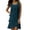 Navy, variant on Summer Dresses for Women Trendy Rhinestone Sleeveless Solid Color Ruffle Chiffon Dress Tank Formal Wedding Guest Dresses Green