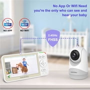 HelloBaby Baby Monitor-HB6256-M-5.0 Inch Video Baby Monitor with Remote Pan and Tilt Function