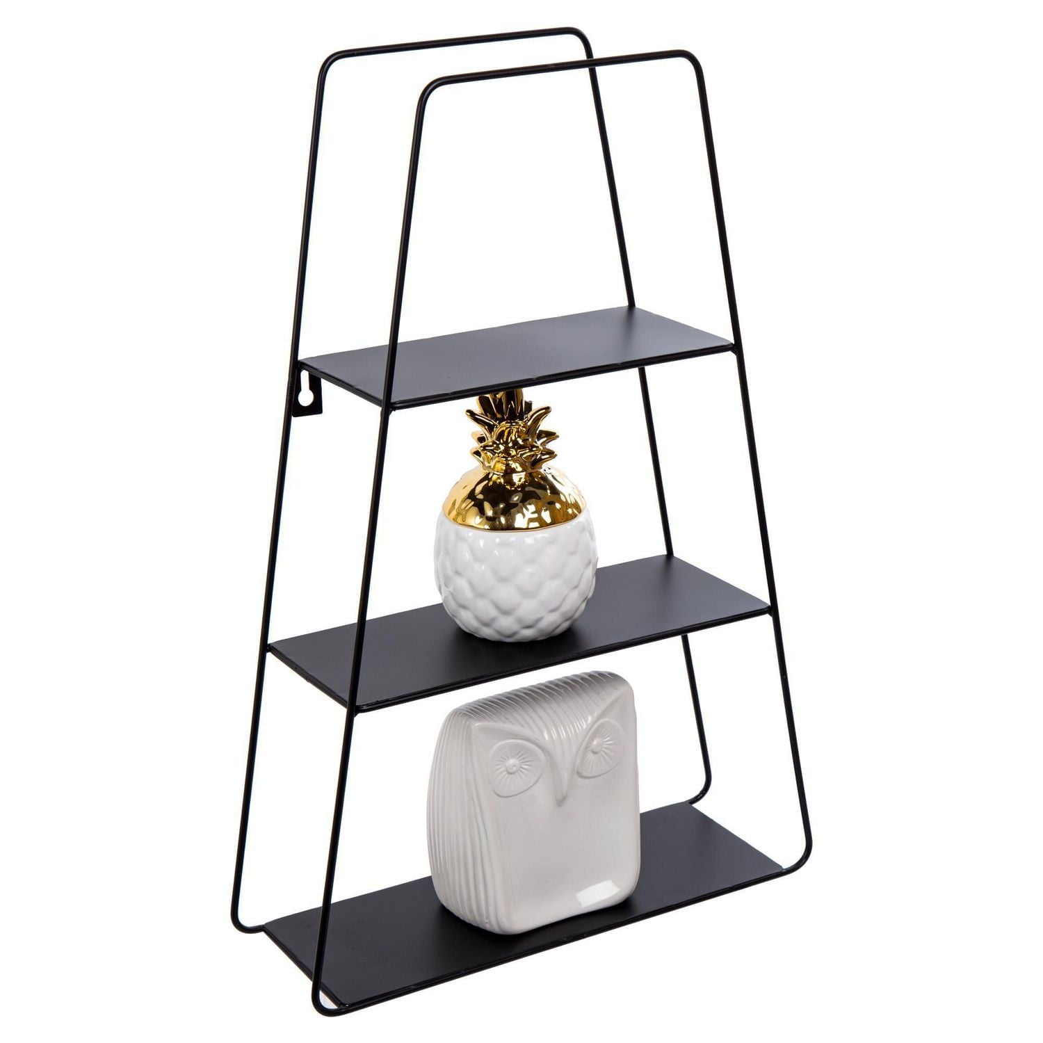 Truu Design Decorative Trapezoid Floating Wall Shelf