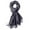 Gray, variant on Women Solid Color Scarf Imitation Wool Thickened Warm Tassel Shawl Wrap Soft Winter Accessory Khaki