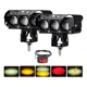 thumbnail image 1 of 2pzs Luces Led Auxiliares De 5 Modos Auto Moto Con Estrobo, 1 of 8