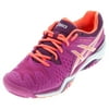 Women`s Gel-Resolution 6 Tennis Shoes Berry and Flash Coral