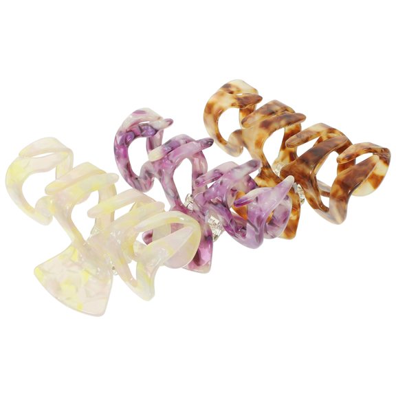 ELAYARD 3Pcs Womens Hair Clips Large Jaw Clamps Hair Accessories Strong Hold Assorted Colors