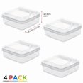thumbnail image 2 of 4Pcs Butter Cheese Storage Box Portable Fresh Fruit Veggie Food Snack Container, 2 of 6
